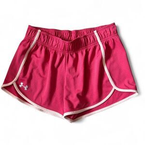 Under Armour Pink Athletic Shorts Women's XS Girly Gym Workout Shorts